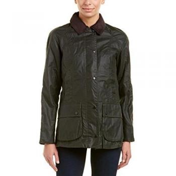 Barbour Women's Beadnell Wax Jacket - Green - Large