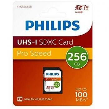 Tarjeta de Memoria Philips SDXC 256GB UHS-I U3 V30 A1 Class 10
