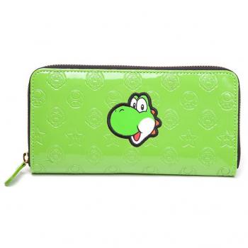 Super Mario Wallet Yoshi Allaround Zipper Bifold Girls Green
