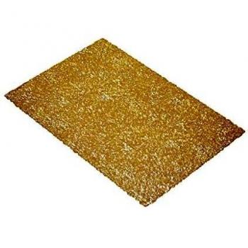 Mantel Individual Metálico 30 x 45 cm PVC/Poliéster Oro
