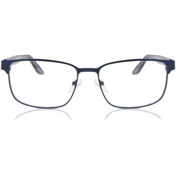 Rectangle Montura Completa Metálico Azul Gafas Recetadas para Hombre - Gafas Anti-Azules - SmartBuy Collection