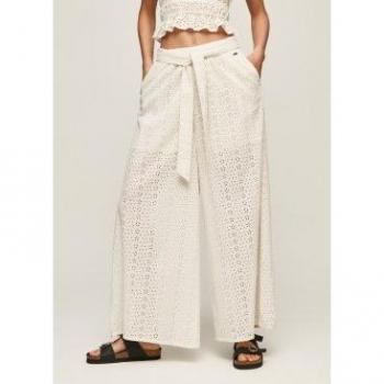 Pantalón Calados Blanco Pepe Jeans para Mujer con Detalles Elegantes