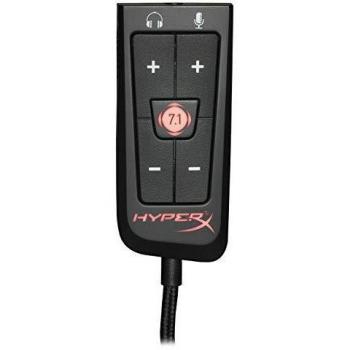 HyperX Cloud Virtual 7.1 - Tarjeta de sonido USB, color negro