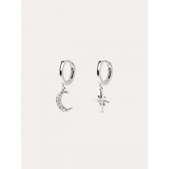 Pendientes Singularu Polar Moon Spark de Plata