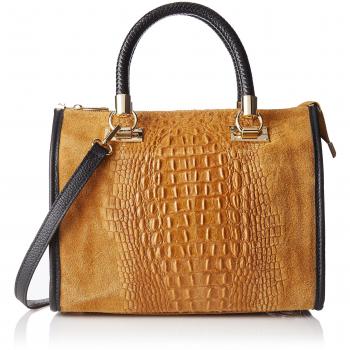 Chicca Borse - 80044, Bolsos bolera Mujer, Marrone