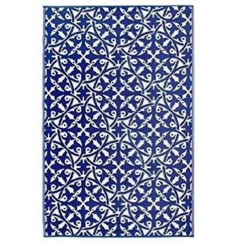 FAB HAB Recycled Plastic Carpets San Juan - Dark Blue