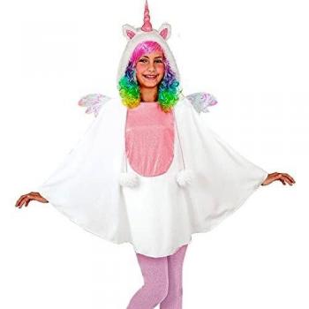 Disfraz o Poncho de Unicornio con Capucha para niños