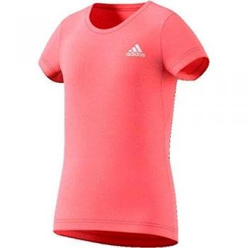 adidas Jg TR Aero tee Camiseta, Niñas, rosglo/Blanco, 140