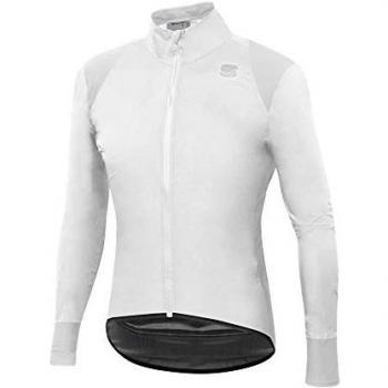 Chaqueta Sportful Hot Pack No Rain características: chaqueta ligera, impermeable, compactable, diseño ajustado, ideal para ciclismo y actividades al aire libre, color blanco, talla L