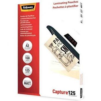 Fellowes Fundas de Plastificar Mate A3 125 Micras -