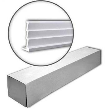 Cornisa de Poliestireno 4 m - Juego de 2 Piezas para Techo y Pared
