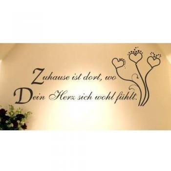 DD Dotzler Design - pared adhesivo hogar Allí es donde tu corazón se Wohl fühlt - Ancho 70 cm