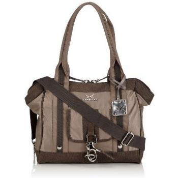 Sansibar Typhoon - Bolso de mano de material sintético mujer, color beige, talla 43x30x12 cm