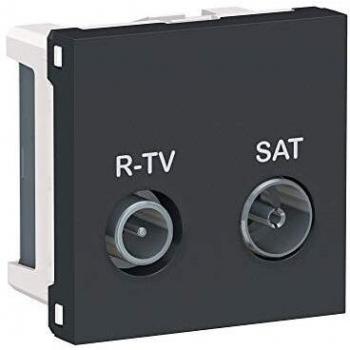 Schneider Electric Toma R-TV/SAT NU345454 Antracita