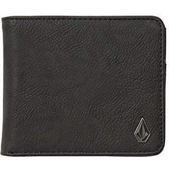 Volcom Slim Stone PU Wlt L Cartera, Hombre, Negro, O/S