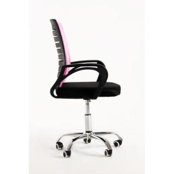Silla de Oficina Visi Rosa Claro - Ergonomía Superior - Ideal para Escritorio y Gaming