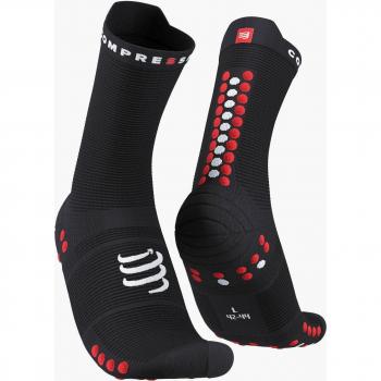 Compressport Pro Racing Socks V4.0 Run High Calcetines de Compresión Negro Talla 35-38