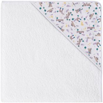 Eiffel Baby Capa de Baño Bebe. Toalla de Rizo con Capucha. 100% Algodón Natural. Calidad Diseño Estamapado Infantil. Tamaños 80 x 80 cm. Absorbente Suave Duradera. Alemania Color Malva