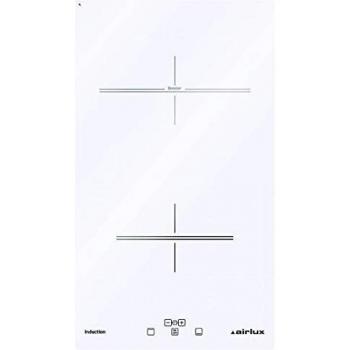 Placa de Inducción Domino Airlux ATI322WH - 30cm, 2 Fuegos, Vitrocerámica Blanca, 3700W