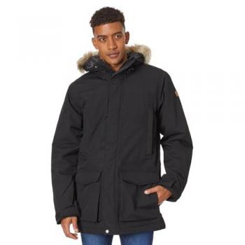 Chaqueta con capucha Fjällräven Nuuk Lite Parka negra - Talla M