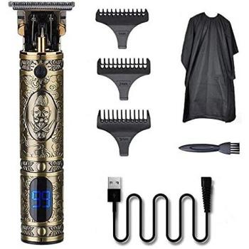 Cotify Electric - Pro Li - Maquinilla eléctrica para cortar el pelo, inalámbrica y recargable, pantalla LCD, recortadora de pelo, ideal para contornos, maquinilla para cortar el pelo para hombre