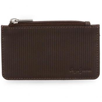 Pepe Jeans Stripe Colors Monedero, 12 cm, 0.04 litros, Marrón