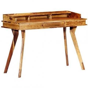vidaXL Writing Desk 115x50x85 cm Solid Sheesham Wood