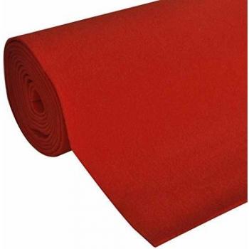 vidaXL Alfombra Roja 1x5 m Estera para Eventos Fiestas Noche Bodas Cumpleaños