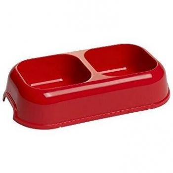 Comedero de Plástico Rojo Party 16 - 700 ml Ferplast