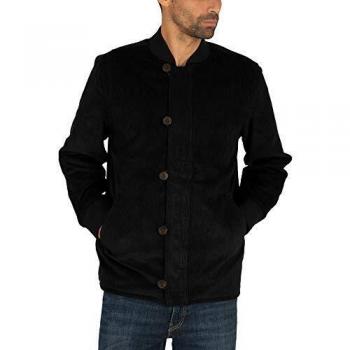Levi's de los Hombres Chaqueta de Bombardero de Cubierta Acolchada, Negro, S