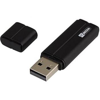 Pendrive USB 2.0 8GB My Media - Unidad Flash Portátil de Almacenamiento de Datos con Conexión USB tipo A 2.0 en Color Negro