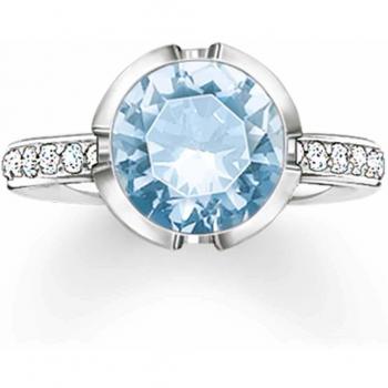 Anillo de Mujer Thomas Sabo TR2037-059-31 en Plata de Ley 925 con Circonitas Blancas