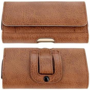 Riñonera Vintage para Smartphone con Clip y Cartera Talla 3XL - Marrón
