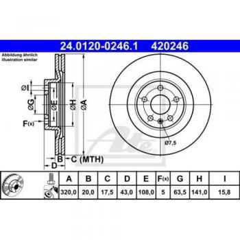 ATE 24.0120 – 0246.1 de freno