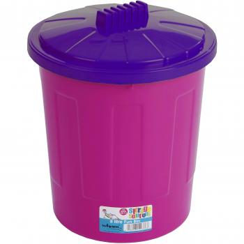 'Wham 15275 universal de contenedores FUN Bin, PP, 24,5 x 24,5 x 30 cm, color rosa y morado