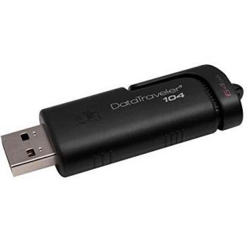 Kingston DataTraveler 104, USB 2.0 Flash Drive 64 GB