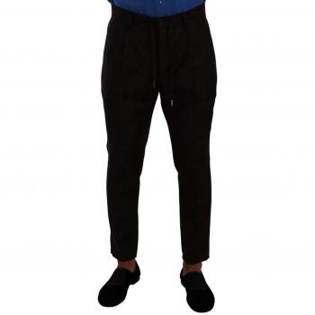 Dolce & Gabbana Bordeaux Wool Men Skinny Trouser Pants