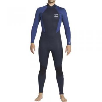 Billabong Traje de Neopreno de Manga Larga 4/3mm Intruder GBS con Cremallera Trasera para Hombre - Azul