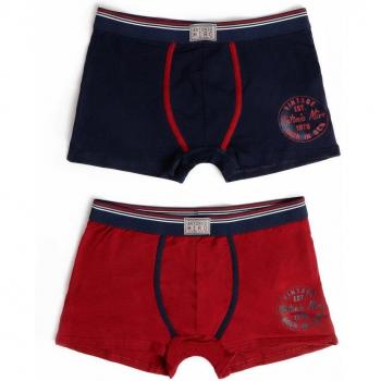 Pack de 2 boxers Stamp marino, granate de Antonio Miro