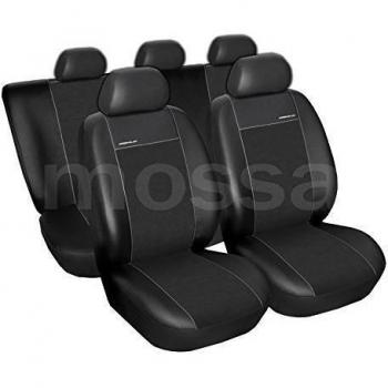 (PR2 B) Universal Fundas de asientos compatible con NISSAN (BLUEBIRD, MAXIMA, MURANO, PATHFINDER, PATROL, PRIMERA, SERENA, TERRANO, QASHQAI, X-TRAIL) (cuero ecológico y con alcantara)