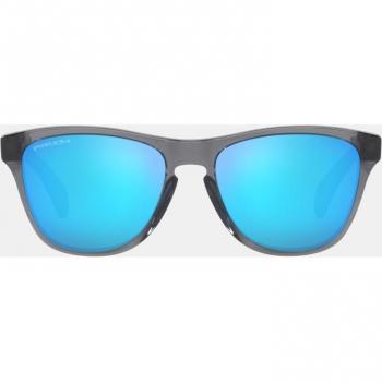 Oakley Junior Frogskins XXS Grey Smoke Round Sunglasses with Prizm Sapphire Lenses