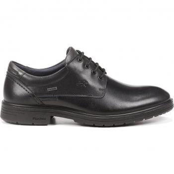 Fluchos Magnus F1304 Zapatos de Cordones para Hombre en Piel Impermeable Negro