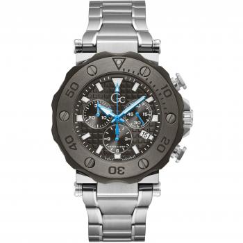 Reloj de Pulsera para Hombre GUESS COLLECTION Y63002G5MF - Cuarzo - Acero Inoxidable - Diámetro 44 mm