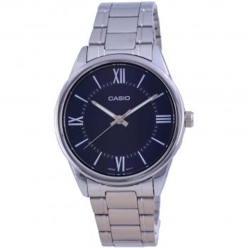 Reloj Casio Collection Resistente Al Agua 40 Mm Acero Inoxidable Cuarzo Analógico Esfera Azul MTP-V005D-2B5 MTPV005D-2 Para Hombre