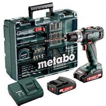 Set de taladradora Metabo BS 18 L, batería AH, 602317870 200W, 18V