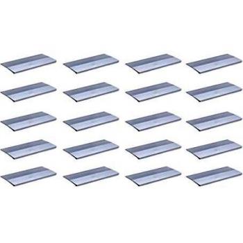 Emuca - Tirador para muebles, Tirador adhesivo para cajón, armario, mueble de cocina, baño, dormitorio y oficina, largo 94mm, Aluminio, Anodizado mate, Lote de 20