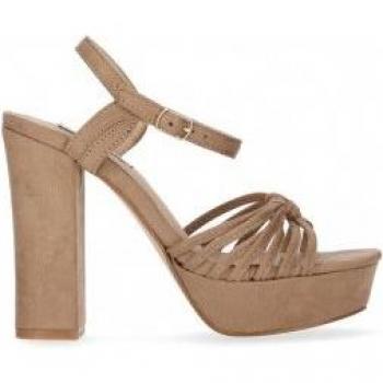Chika10 SATURDAY 11 Sandalia Plataforma Taupe/Taupe