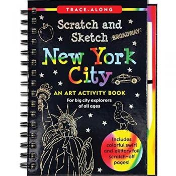 New york city scratch sketch trace along scratch and sketch