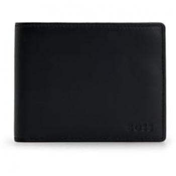 Billetero de piel auténtica BOSS Asolo para hombre con monedero, 9,5x11x2,5cm