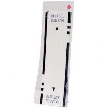 Etiqueta de impresora Brother ID2770 en rollo de 27x70mm, ideal para pedidos en línea